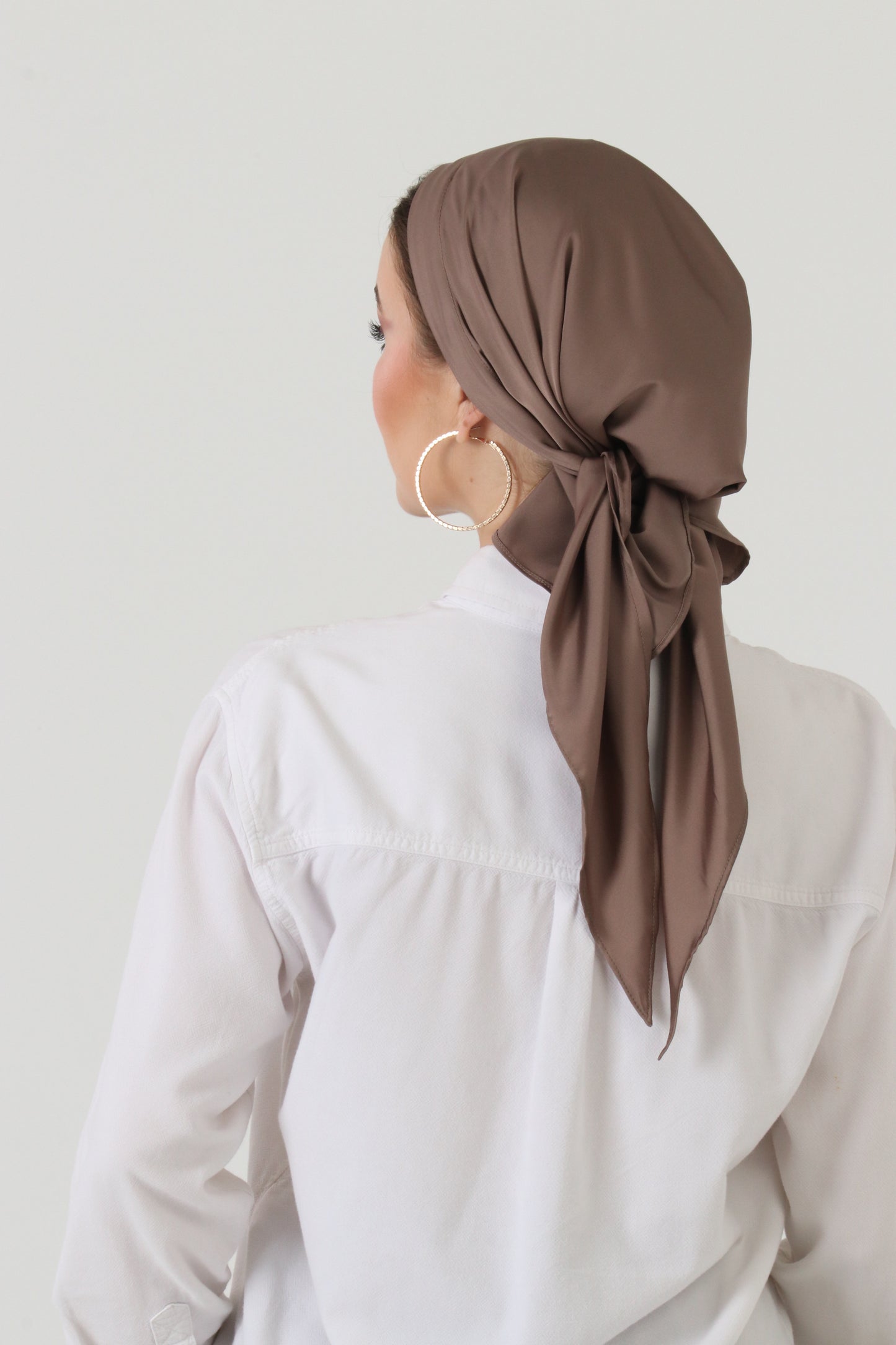 Armani Silk Wrap - Pale Brown