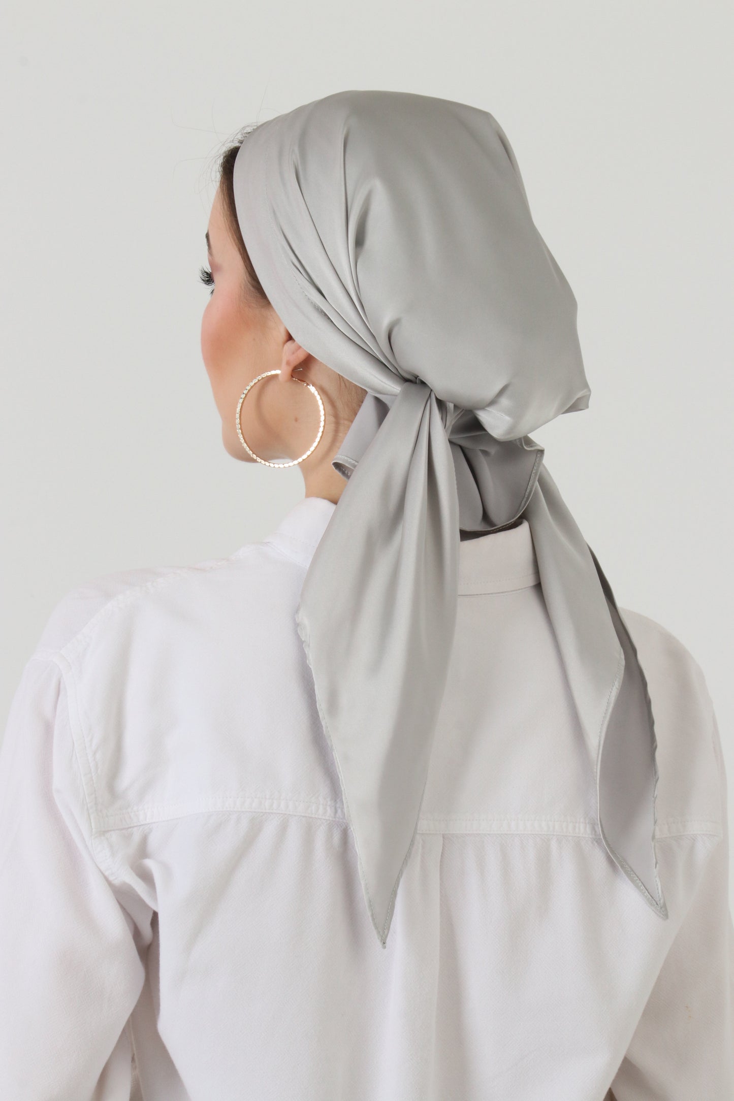 Armani Silk Wrap - Moonstone Gray