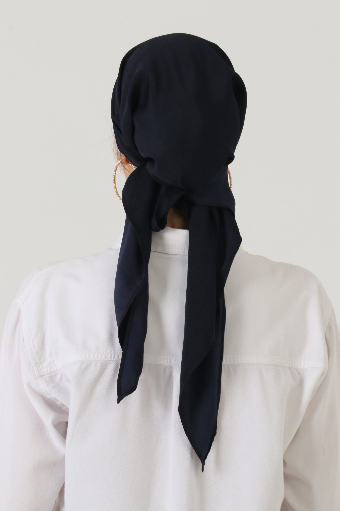 Marble Crush Silk - Dark Navy