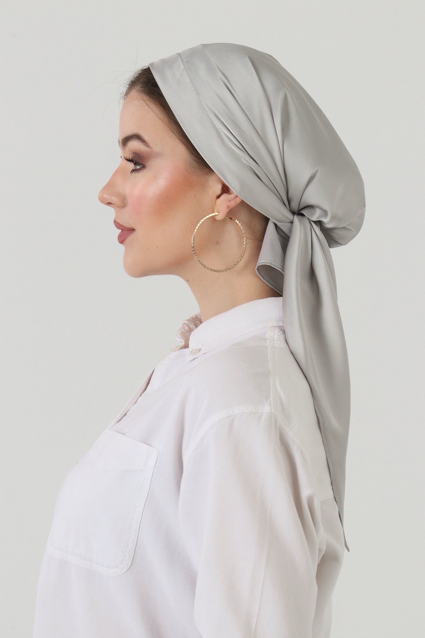 Armani Silk Wrap - Moonstone Gray