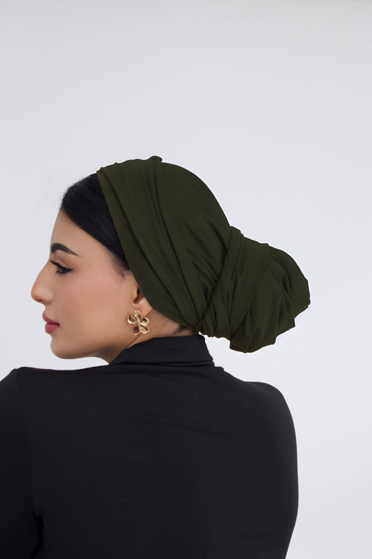 The Classic Turban - Deep Green Forest