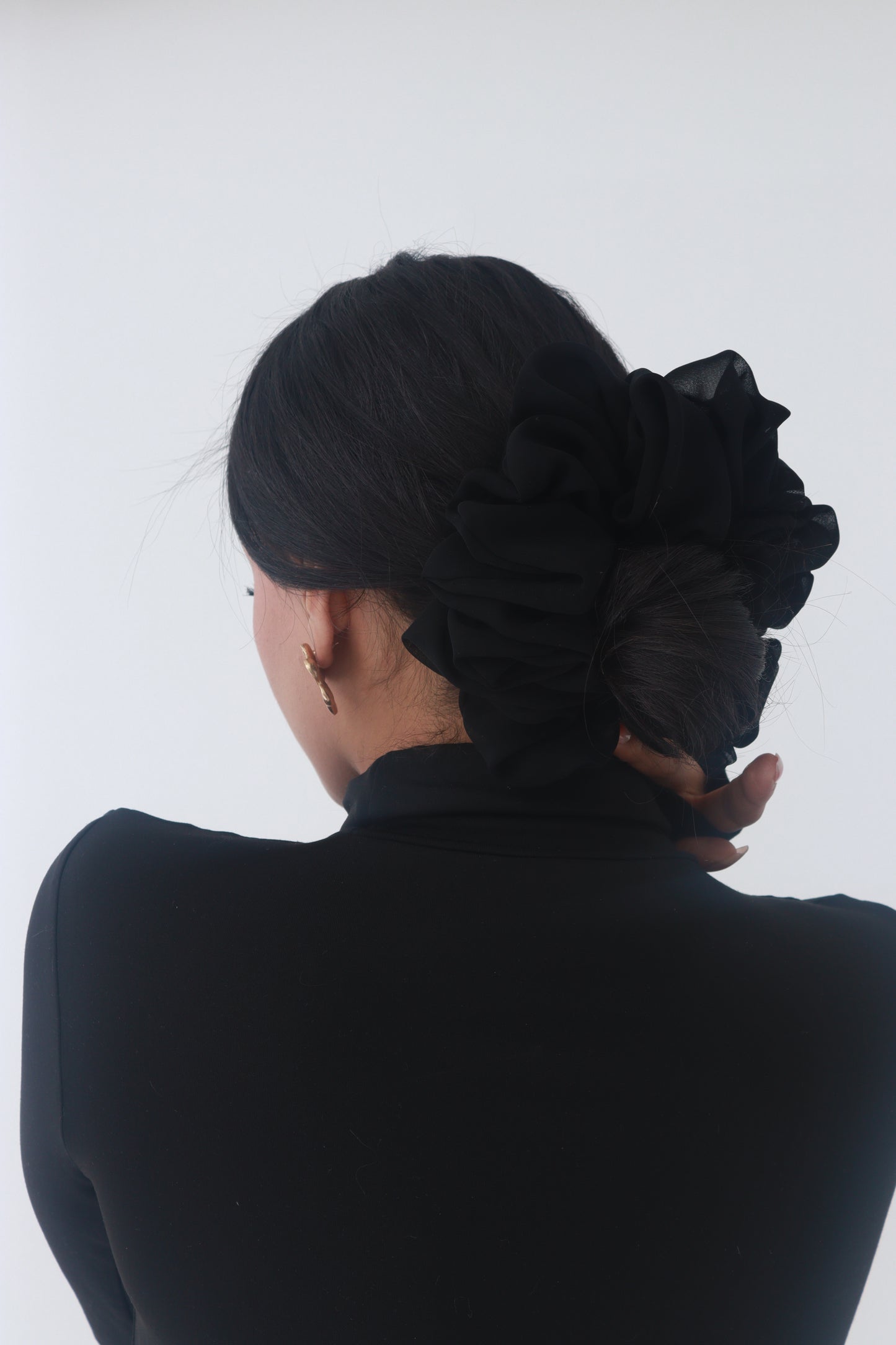 Volume Scrunchies Hair Band - Black