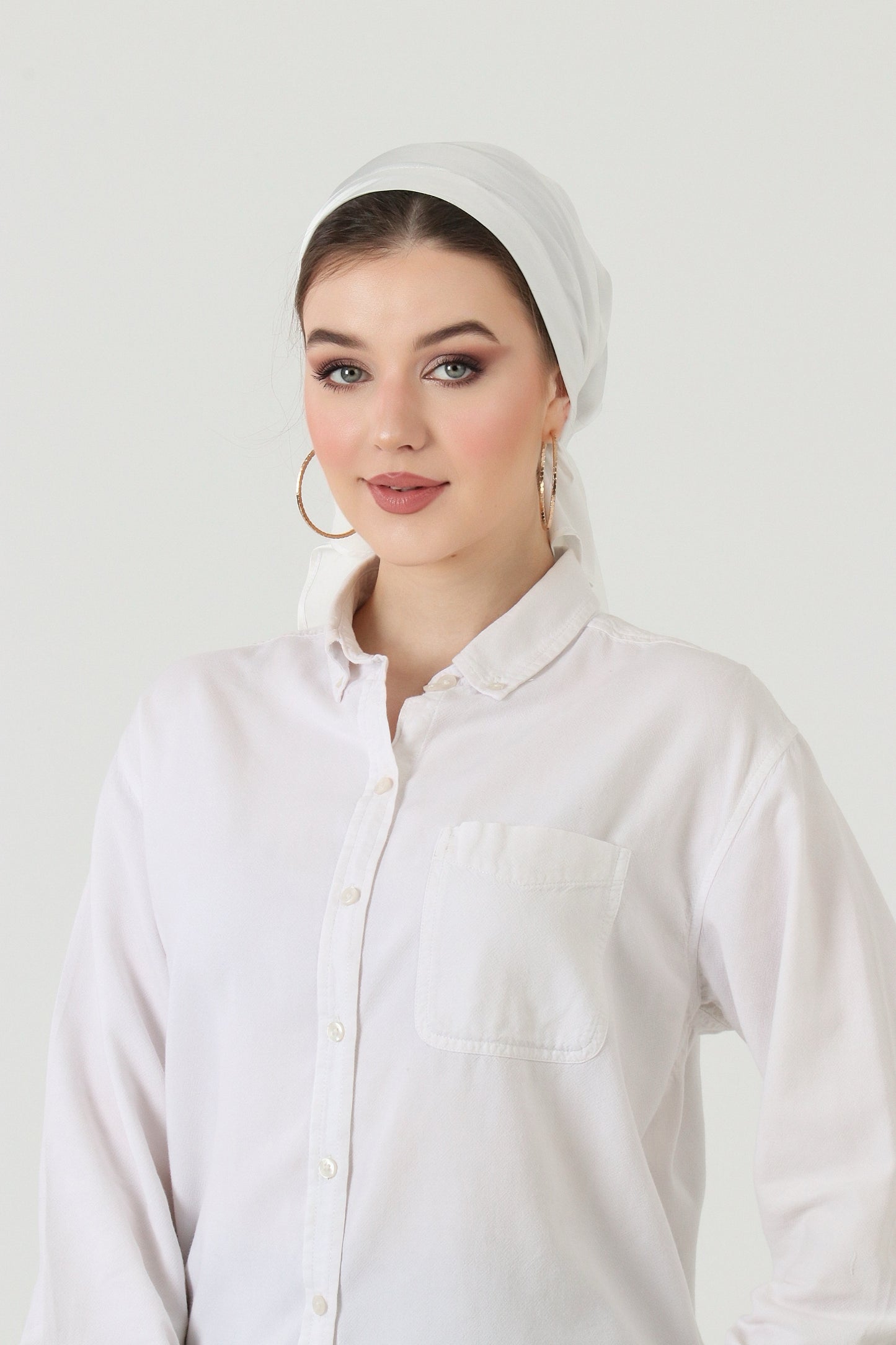 Armani Silk Wrap - White