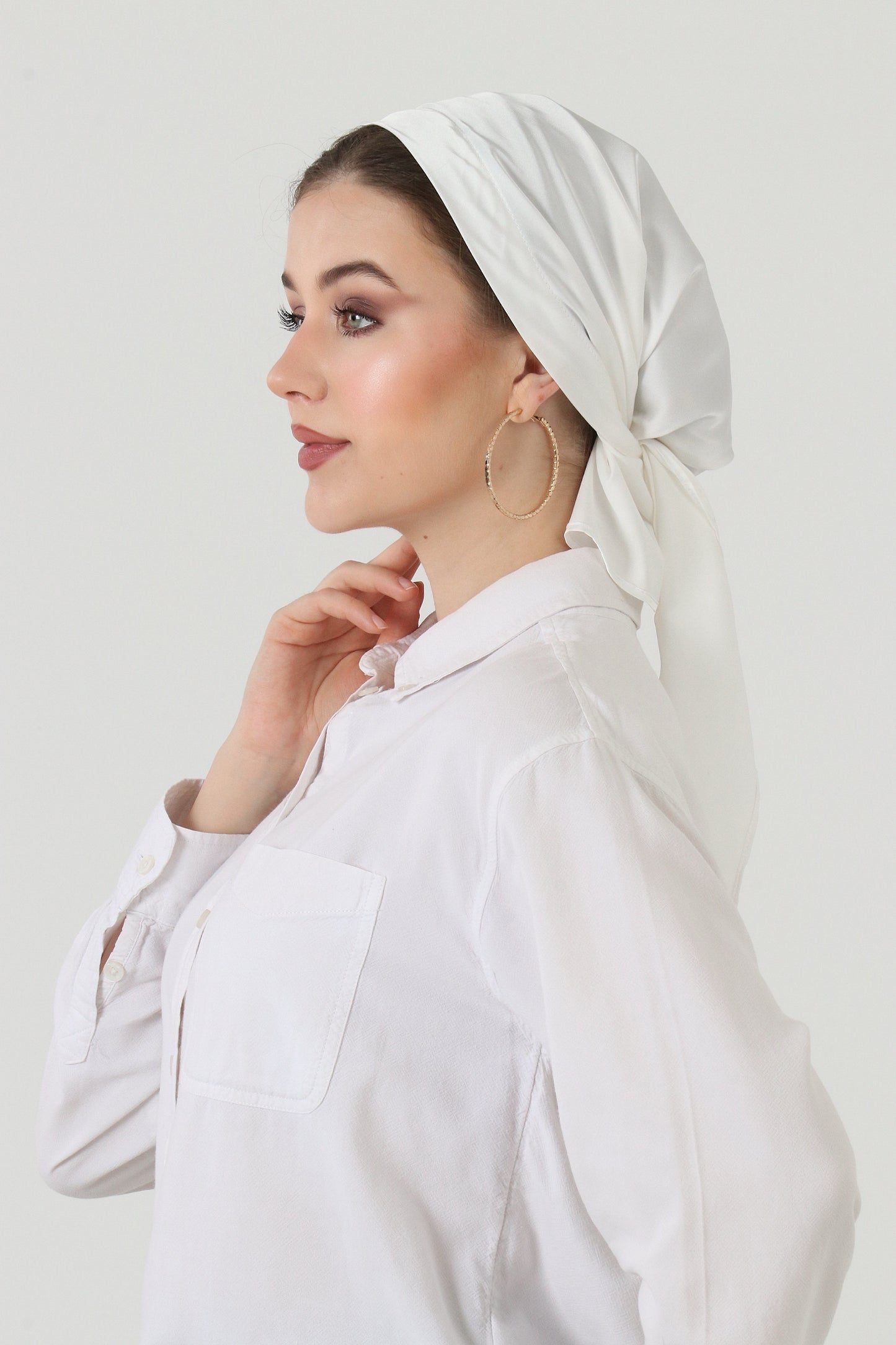 Armani Silk Wrap - White