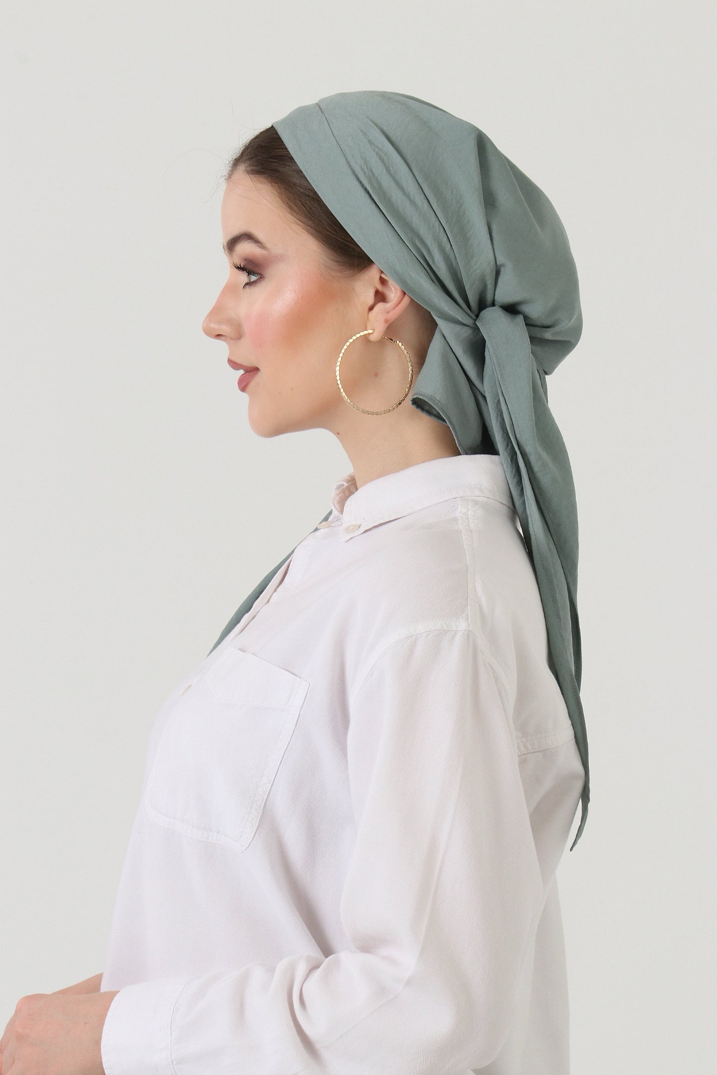 Marble Crush Silk - Soft Turquoise
