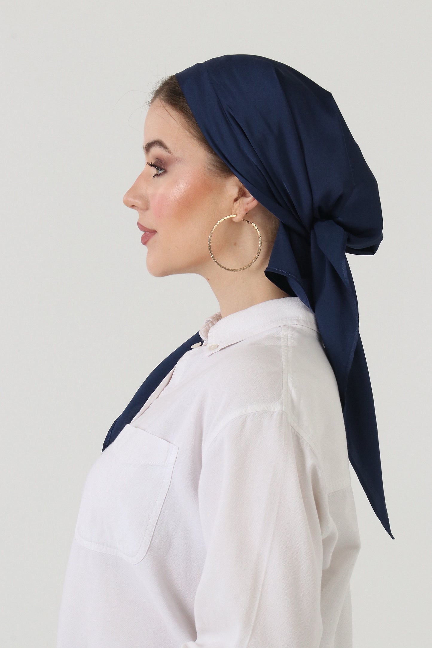 Armani Silk Wrap - Navy