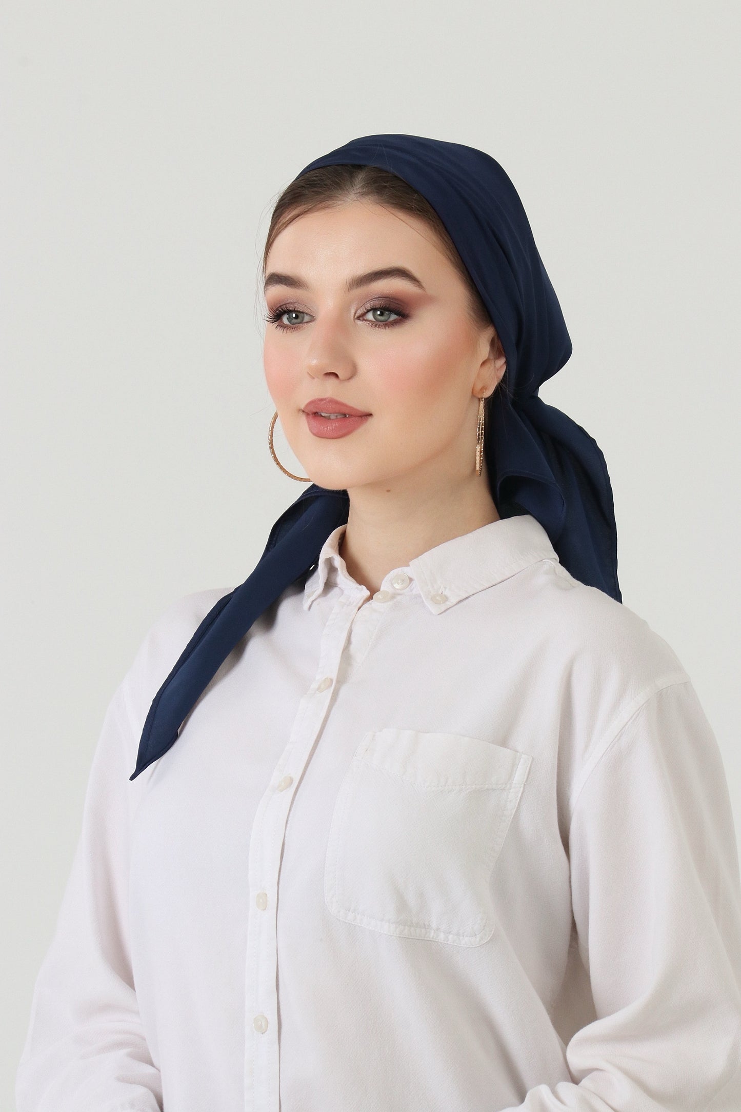 Armani Silk Wrap - Navy